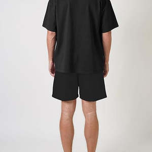 กางเกงขาสั้นผ้าแคนวาสผู้ชาย ระบายอากาศ แห้งเร็ว สไตล์สตรีท ลำลอง ออกกำลังกาย วิ่ง  แบบสปอร์ต สีดำ  รับสั่งทำ - Product Image 2