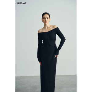 Meilleure vente Donna hauts en tricot épaules dénudées femmes hauts pour femmes élégant vêtements en tissu de haute qualité femmes étiquetage privé - Product Image 1