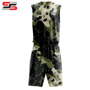 Uniforme de Baloncesto Personalizado de Doble Cara, Camiseta y Pantalones Cortos de Baloncesto Reversibles Sublimados sin Mangas - Product Image 5