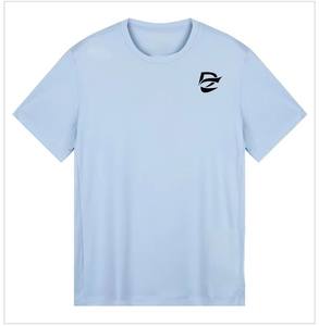 Camiseta Deportiva de Manga Corta para Hombre, Cuello Redondo, Corte Ajustado, Tejido Ligero de Secado Rápido, Transpirable, Anti-Pilling, con Estampado de Logotipo Minimalista - Product Image 3