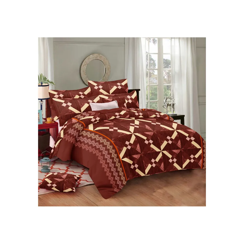Indio Sanganeri impresión 100% algodón tamaño sábana con 2 fundas de almohada de lujo dormitorio ropa de cama conjunto