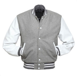 Chaqueta Letterman de Lana y Lona Personalizada 2026 para Adultos y Jóvenes, Estilo Urbano, Venta Caliente, Múltiples Colores, Chaqueta de Invierno con Protección Antibacteriana Frontal - Product Image 1