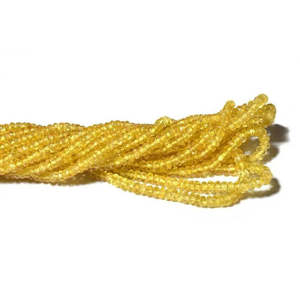 Zafiro Amarillo Facetado en Forma de Rondelle de 2.5-3.5 mm, Piedras Preciosas Naturales para Joyería, Corte Sonyea, Tanzanita, Ametrina - Product Image 6