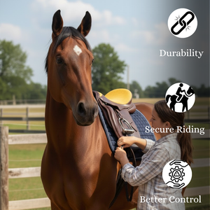 Premium Handcrafted Western Saddle Leather Horse Racing Saddle Tamaño regular - Product Image 3