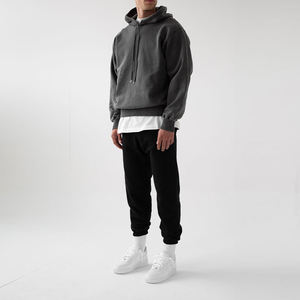 winter warm up heavyweight hoodies oversized 100% cotton heavyweight vintage washed sweatshirt <b>men</b> <b>black</b> heavy <b>fleece</b> hoodies - Product Image 3