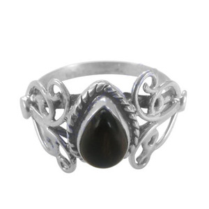 <b>Tigers</b> <b>Eye</b> 925 Sterling Silver Handmade Gemstone <b>Ring</b> Jewelry Pear Cut Silver <b>Ring</b> Wholesale Factory Price - Product Image 1