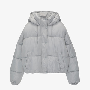 Veste d'hiver courte matelassée pour femmes fabriquée au Pakistan, veste courte bouffante, manteau chaud en coton, vêtements d'extérieur en toile teinte pour filles - Product Image 6