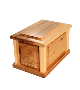 Hickory Wood Cremation Urn Wooden <b>Box</b> Urns <b>for</b> <b>Ashes</b> Adults Women Men - Product Image 1