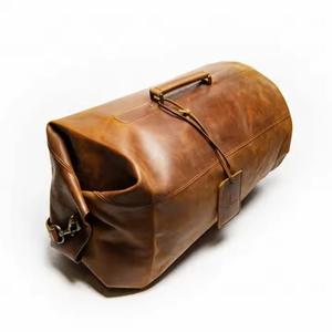 Top Grade Genuine Leather Sports <b>Bag</b> Premium Quality Bartenders <b>Carry</b>-<b>On</b> Zipper High Demand for All Purpose Travel Use Fashion - Product Image 3