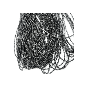 ได้รับการรับรองธรรมชาติ Uncut เพชรลูกปัด Strand อินเดียขายส่งจํานวนมากราคาของแท้สีเทาเข้มเครื่องประดับทําลูกปัดเพชรหลวม - Product Image 1