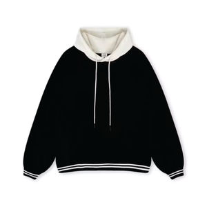 100% coton Premium poids lourd surdimensionné décontracté hommes sweats à capuche brodé bouffée imprimé écologique conception personnalisée en vrac - Product Image 4