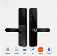 Serrure de porte intelligente BBDHOME à empreinte digitale, entrée sans clé, antivol, application Tuya, mot de passe, clé RFID, pour porte d'entrée standard