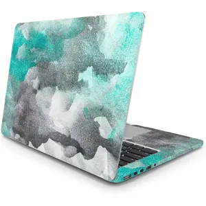 Set de Pegatinas para Laptop con Diseño Abstracto Verde, Estilo Acuarela, Vinilo Decorativo de PVC, Estilo Maestro de Dibujos Animados - Product Image 3