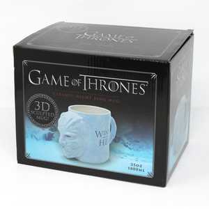 Taza XXL de Cerámica con Tapa, Estilo Nórdico Medieval, Diseño 3D Nightking de Juego de Tronos, para Regalos de Boda, 400ml/600ml - Product Image 4