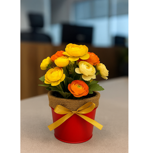 Jardinières en métal sur le thème de Noël pots de ruban décoratifs pour décor de vacances avec jute naturel Ensemble de 3 - Product Image 5