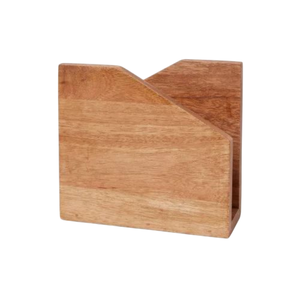 Porte-serviettes vintage en bois d'acacia, support de mouchoirs en bois durable au design moderne pour la maison et le restaurant, occasions de mariage - Product Image 1