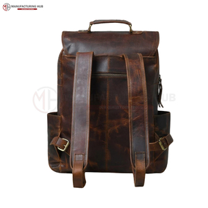 Mochila de Moda a Precio Económico al por Mayor en Existencia, Bolso de Hombro de Cuero, Mochila de Uso Diario, Mochila Personalizada de Moda Vintage de Cuero Genuino - Product Image 4