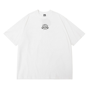 เสื้อเชิ้ตแขนสั้นทรงหลวม280ก. สำหรับผู้ชายผ้าฝ้ายลายตัวอักษรแฟนซีคุณภาพสูง - Product Image 2