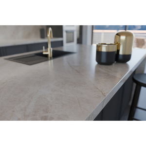 แผ่นควอตซ์พิมพ์ลายเวอร์เด้สำหรับเคาน์เตอร์ครัวและท็อปโต๊ะเครื่องแป้ง หนา 2 ซม. 3 ซม. ขัดเงา หินสำเร็จรูปสำหรับงานก่อสร้าง - Product Image 1