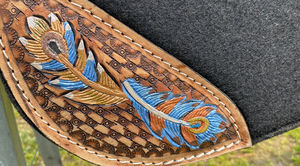 Almohadilla de Fieltro de Lana de Alta Calidad, Almohadilla de Silla de Montar de Fieltro de Lana Occidental para Montar a Caballo, Almohadilla Contorneada Personalizada a un Precio Accesible - Product Image 5