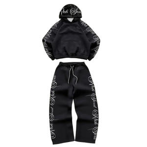 Survêtement personnalisé en gros à la mode Logo sublimé pour hommes Streetwear survêtements très exigeants pour l'hiver ensembles personnalisés respirants - Product Image 1
