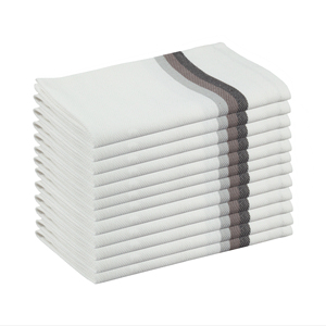 Toalla de hueso de arenque de algodón 100%, microfibra de lino sostenible de secado rápido en turquesa para el hogar, playa, Cocina, Restaurante infantil - Product Image 1