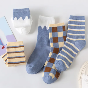 OEM moda Color fino Crew Calcetines estampados en negrita Durable cómodo para Streetwear trajes de todos los días ideal para el estilo de temporada de verano - Product Image 4