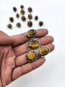 <b>Tiger</b> <b>Eye</b> <b>Ring</b> Luxury Design Natural Stone Jewelry Men Women Fashion Wholesale Bulk Gift Unisex Elegant Style Resizable - Product Image 1
