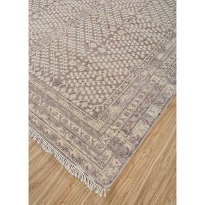 Hand Knotted Wool <b>Rug</b> Thyme Grey Black <b>Boho</b> Style AKWL-1134(Cs-03) for Home Use Rectangular Hallway Living Abstract for Bedroom - Product Image 2