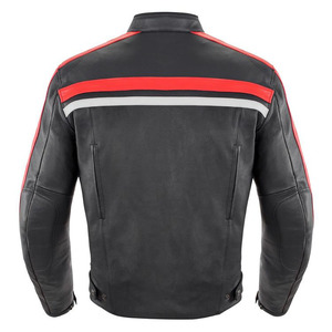 Chaqueta de cuero de carreras de invierno de la mejor calidad para motociclistas a prueba de viento y talla grande último diseño con protección completa - Product Image 2