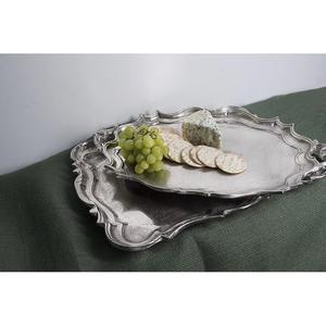 Plateau alimentaire rectangulaire en bois hôtels cuisine décoration plateau de rangement de vaisselle avec poignées en métal - Product Image 4