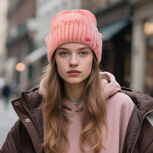 Most Selling <b>Cap</b> 100% Acrylic Street Style High Quality Winter Beanie Made in Pakistan Wholesale Cheap Price Plain Design - Product Image 2