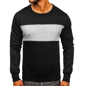 Sudaderas de invierno personalizadas a precio barato, sudaderas térmicas transpirables sostenibles de gran tamaño de color sólido para hombres - Product Image 2