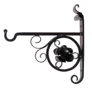 Black Metal <b>Wall</b> Brackets Garden <b>Hook</b> <b>Wall</b> Lantern Garden <b>Hook</b> Garden <b>Hook</b> Hanging Basket Planter Garden Lantern <b>Hooks</b> - Product Image 1
