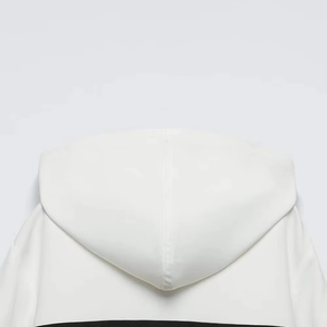 Sweat à capuche réglable d'hiver pour hommes Logo personnalisé Surdimensionné Respirant Fermeture éclair complète Tenue décontractée Basics Coton mélangé - Product Image 2