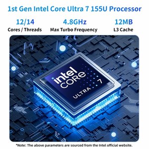<span class=keywords><strong>Mini</strong></span> PC HelorPC con Procesador Intel Core I7 1255U N150, Doble LAN, 1 Puerto <span class=keywords><strong>DP</strong></span>, 1 Puerto Tipo-C, DDR5 para Hogar, Oficina, Juegos y Entretenimiento - Product Image 5
