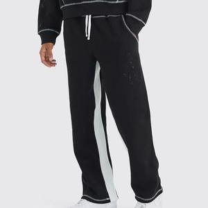 Vêtements de sport surdimensionnés en coton et polyester pour hommes, pantalon ample à capuche, survêtement d'hiver respirant et épais, vente en gros - Product Image 5