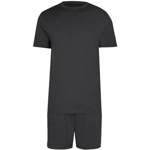 Ensemble de survêtement pour hommes, t-shirts à col rond et shorts, logo personnalisé, streetwear de haute qualité, vente en gros, poids lourd 220 GSM pour hommes - Product Image 3