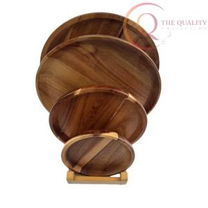 Elegante Bandeja de Servir de Madera con Asas Resistentes, Colores Personalizados, No Tóxica, Duradera, MOQ de 100 Piezas para Uso Doméstico y en Restaurantes - Product Image 1