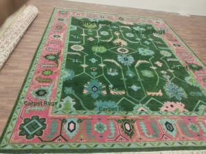 Tapis tapis usines indiennes 2x3 expédition rapide tapis en laine vert olive pour vivre maison hôtel bureau utiliser 8x10 10x14 9x12 tricoté à la main - Product Image 3