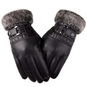 Gants en cuir d'hiver Les femmes portent des gants en cuir chauds pour l'extérieur du Pakistan - Product Image 2