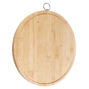 เขียงทรงกลมมีร่องและพื้นผิวตามธรรมชาติสำหรับห้องครัวในบ้าน - Product Image 5