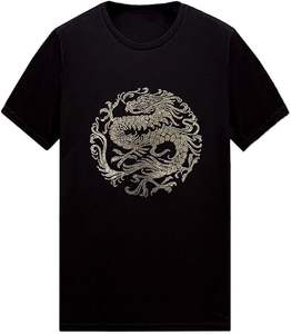 Custom Cotton Rhinestone Neck <b>Short</b> <b>Sleeve</b> Plus Size Men's T-<b>shirts</b> Drop Shoulder <b>White</b> Rhinestone T <b>Shirt</b> for Men - Product Image 3