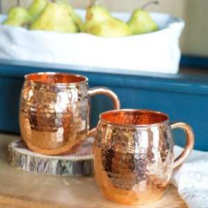 Ensembles de tasses Moscow Mule en cuivre martelé, revêtement noir, pour bière au gingembre, prix usine - Product Image 4