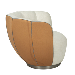 Chaise longue en tissu avec base en métal, siège d'appoint rembourré confortable pour salon moderne et hall d'hôtel au Vietnam - Product Image 3