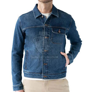Vêtement décontracté en différents modèles, veste en jean pour homme en coton, respirante, pour usage extérieur, veste en jean pour homme - Product Image 6