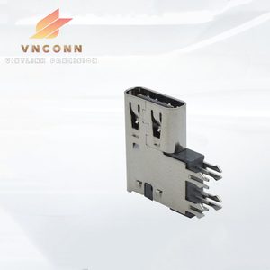 ขั้วต่อ Type-C FFC & FPC แบบตัวเมีย 6 พิน แบบเสียบด้านข้าง ความสูง 2.7 มม. รองรับกระแสไฟสูง ผลิตในเวียดนาม - Product Image 1