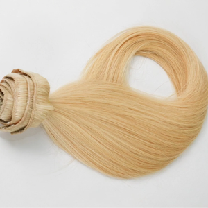 Super Venta de alta calidad 100% vietnamita virgen Europea cabello humano sin costuras Clip-In extensiones máquina doble trama onda Natural - Product Image 1