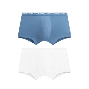 Cómodos calzoncillos diarios para hombres Ropa de hombre de cintura media de alta calidad 100% algodón Logotipo personalizado Ropa interior Hombre Fabricante - Product Image 1