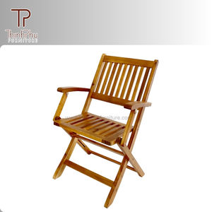 Silla Plegable de Madera de Acacia Más Vendida, Diseño Contemporáneo, Portátil para Patio, Parque, Hotel y Villa - Muebles Thinh Phu - Product Image 1